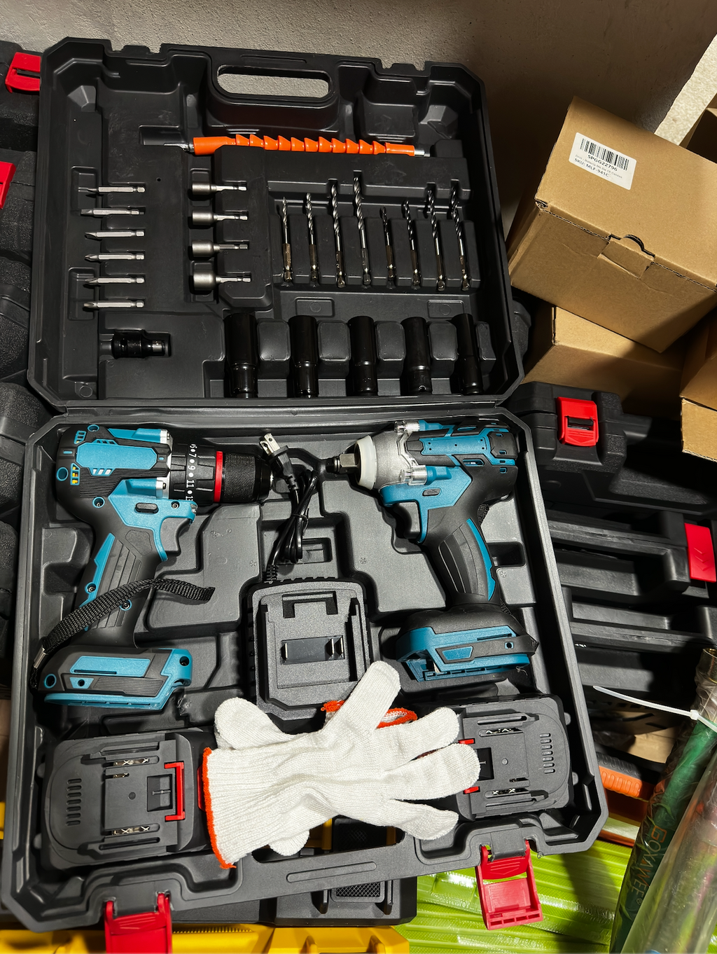 Kit llave de llave de impacto más taladro