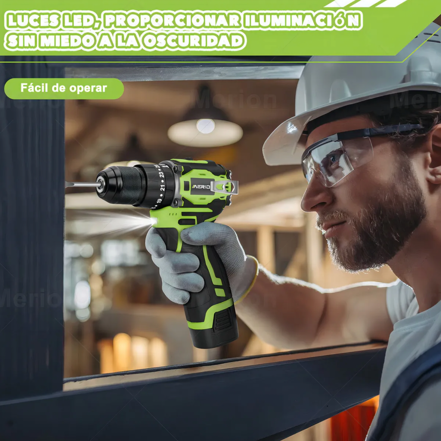 Kit taladro atornillador Merion