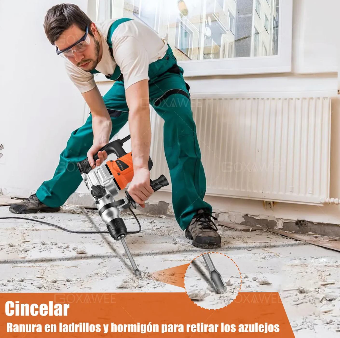 Taladro rotomartillo cincelador GOXAWEE