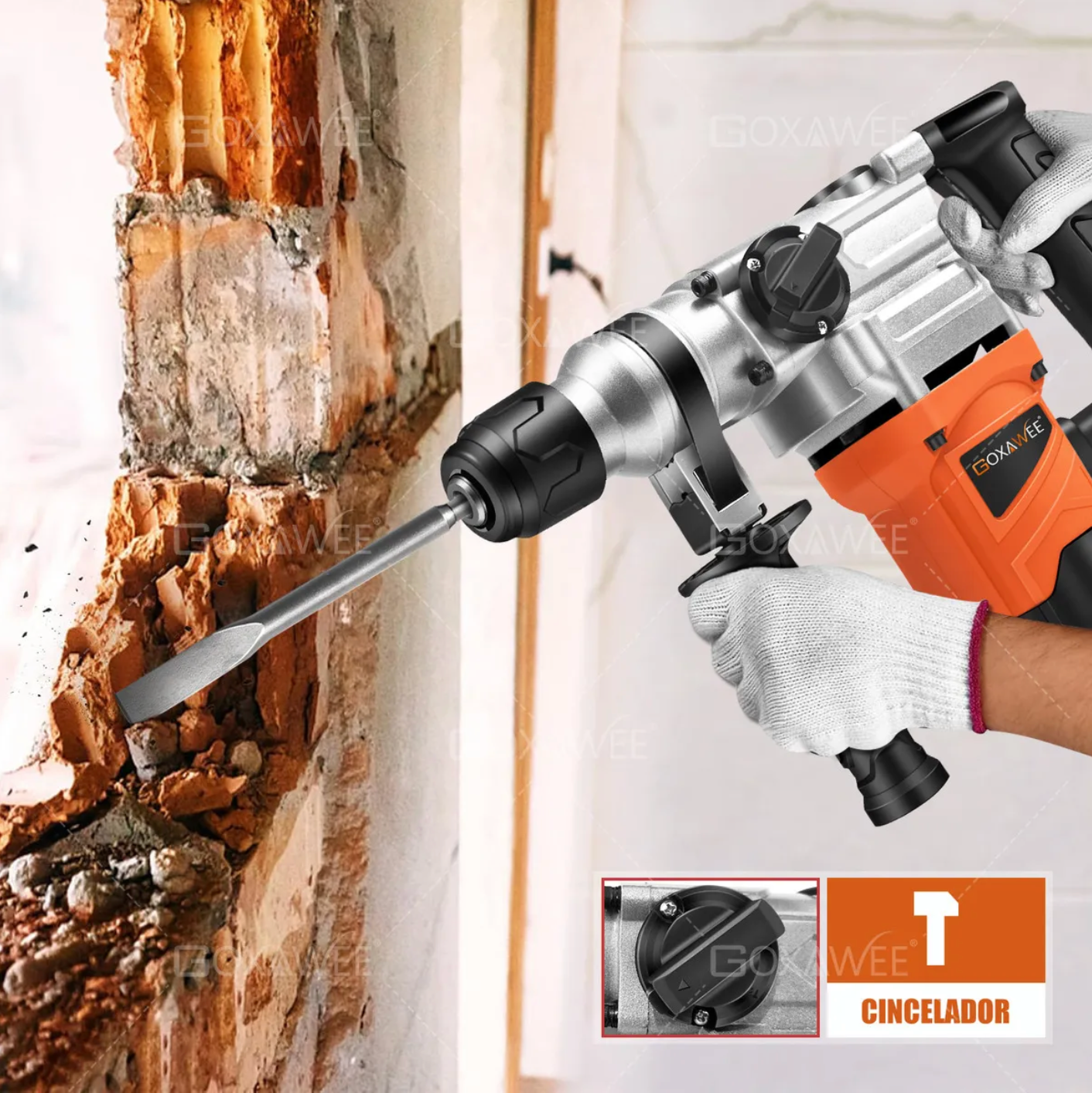 Taladro rotomartillo cincelador GOXAWEE