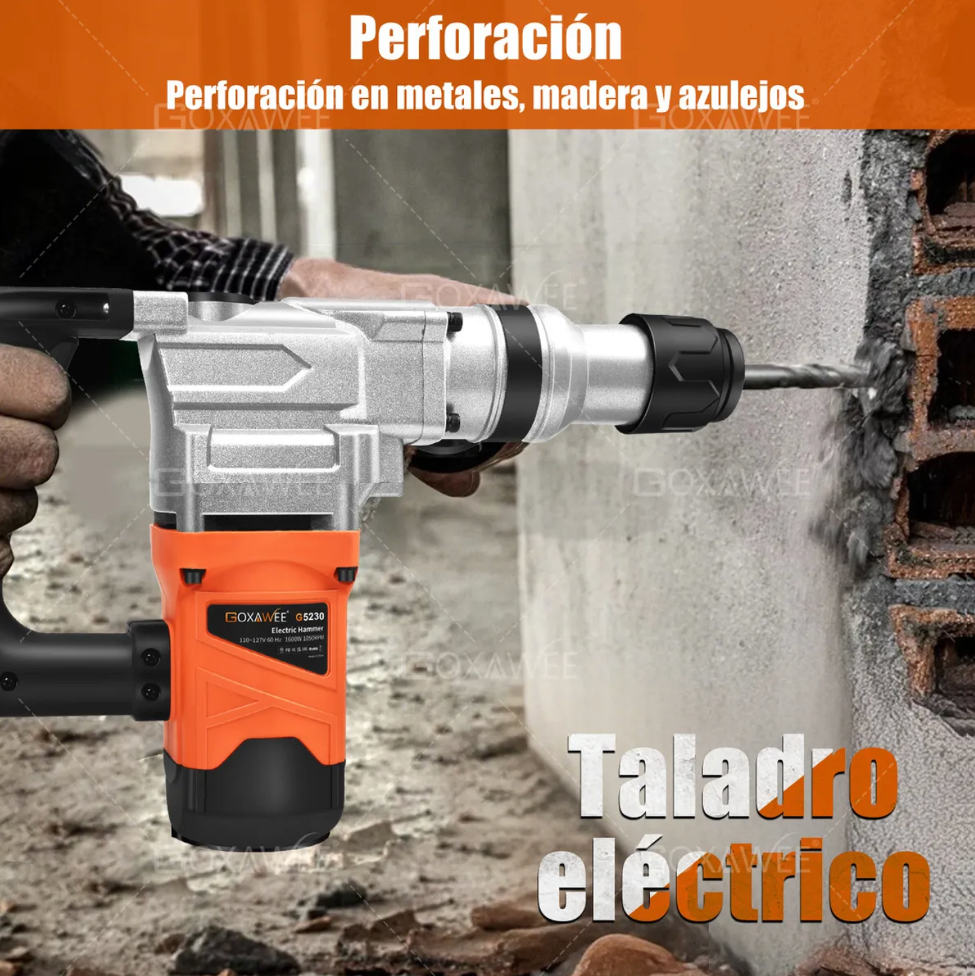 Taladro rotomartillo cincelador GOXAWEE