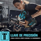 Kit llave de llave de impacto más taladro