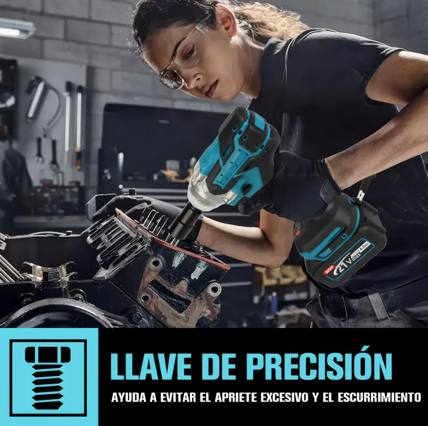 Kit llave de llave de impacto más taladro