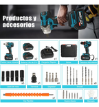 Kit llave de llave de impacto más taladro