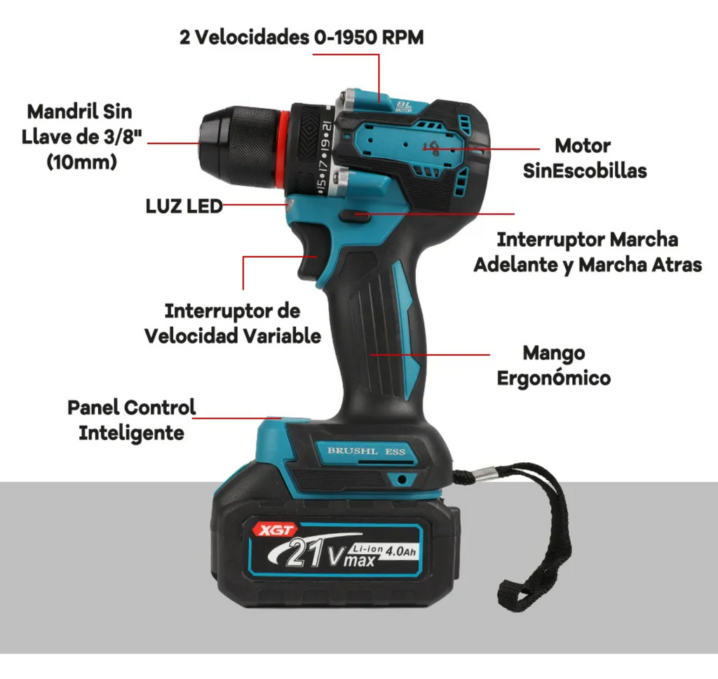 Kit llave de llave de impacto más taladro