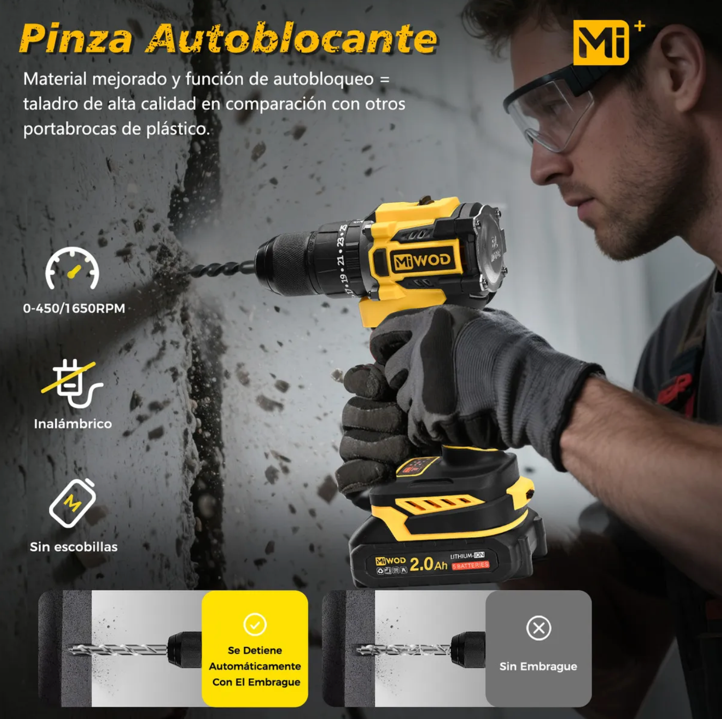 Taladro rotomartillo MIWOD