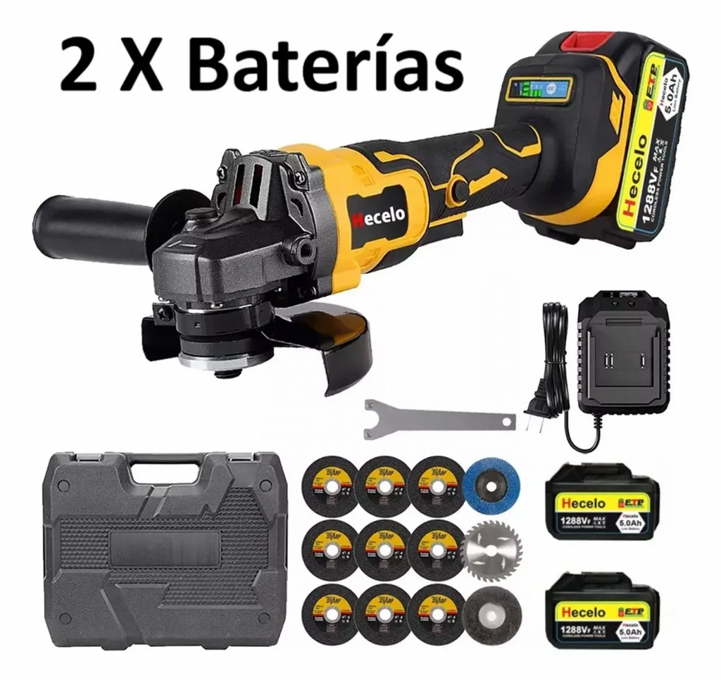 Esmeriladora inalámbrica Hecelo