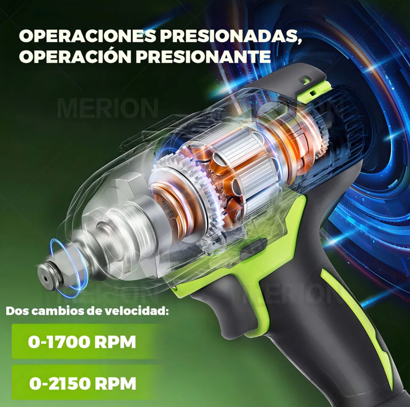 Llave de impacto inalámbrica