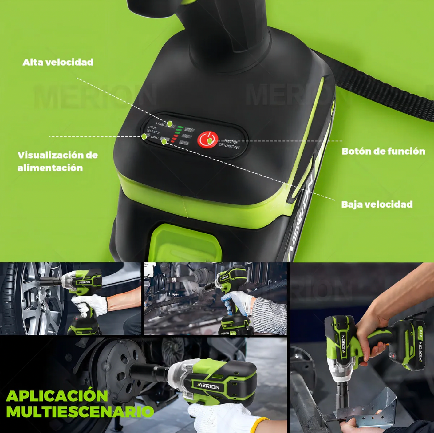 Llave de impacto inalámbrica