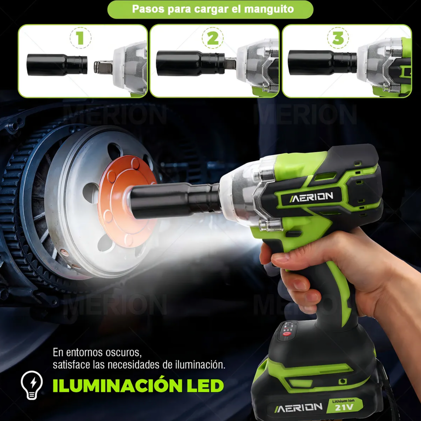 Llave de impacto inalámbrica