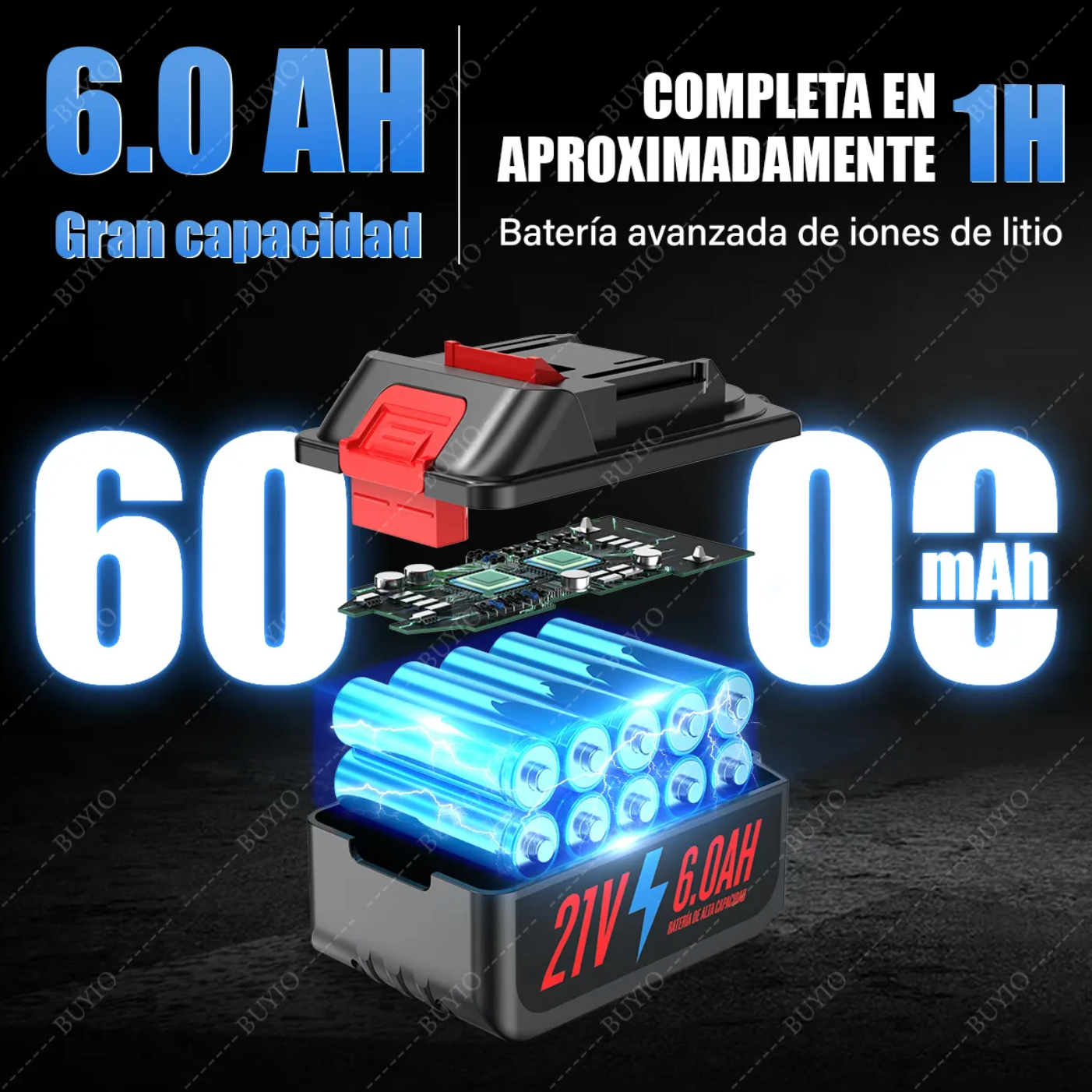 Taladro rotomartillo/cincelador inalámbrico para concreto