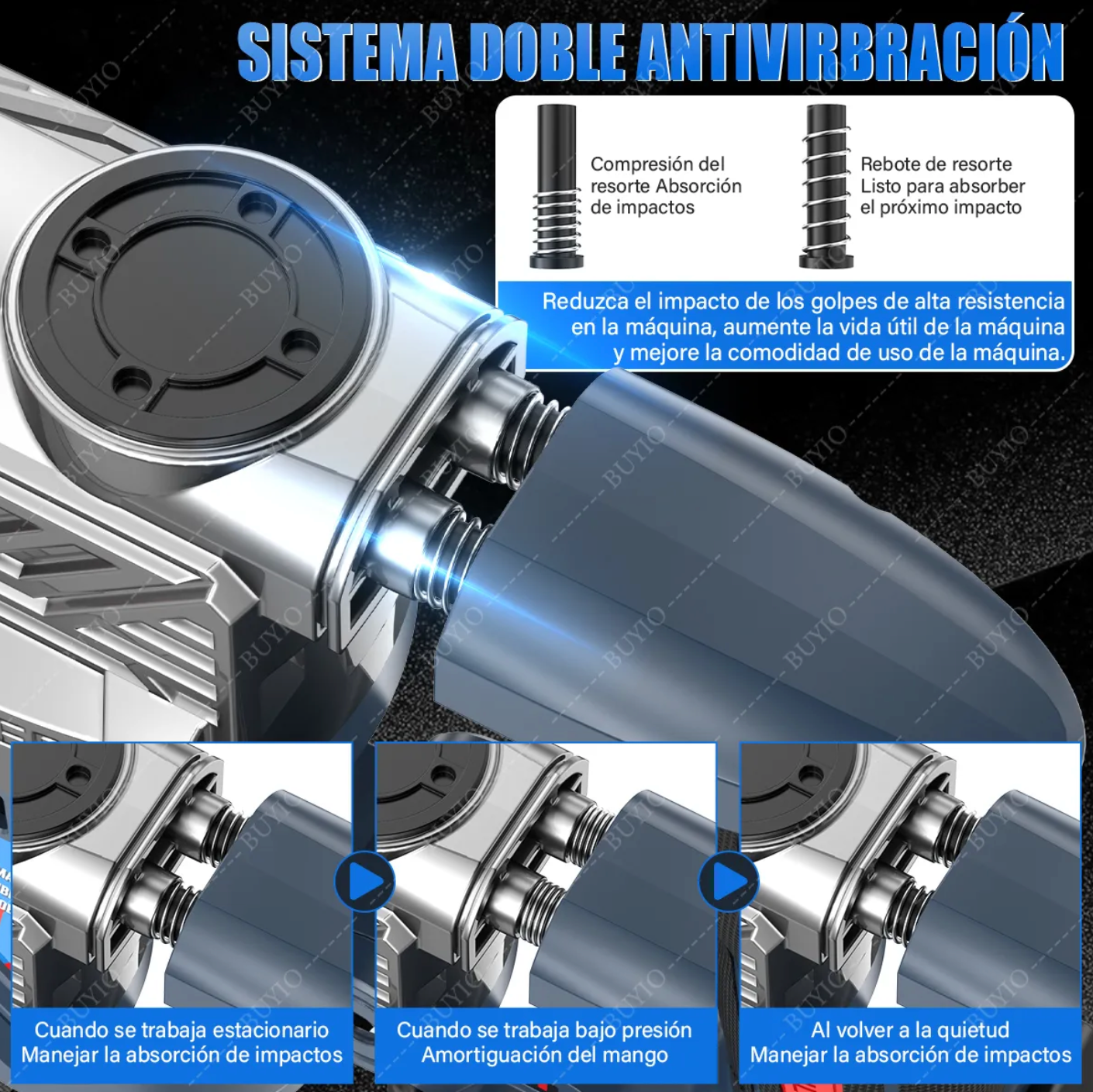 Taladro rotomartillo/cincelador inalámbrico para concreto