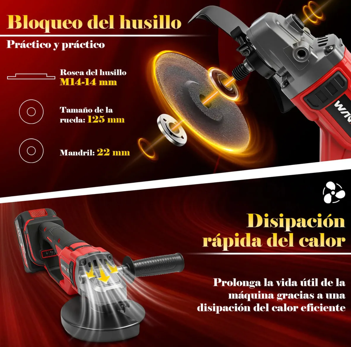 ESMERILADORA INALÁMBRICA WANSE