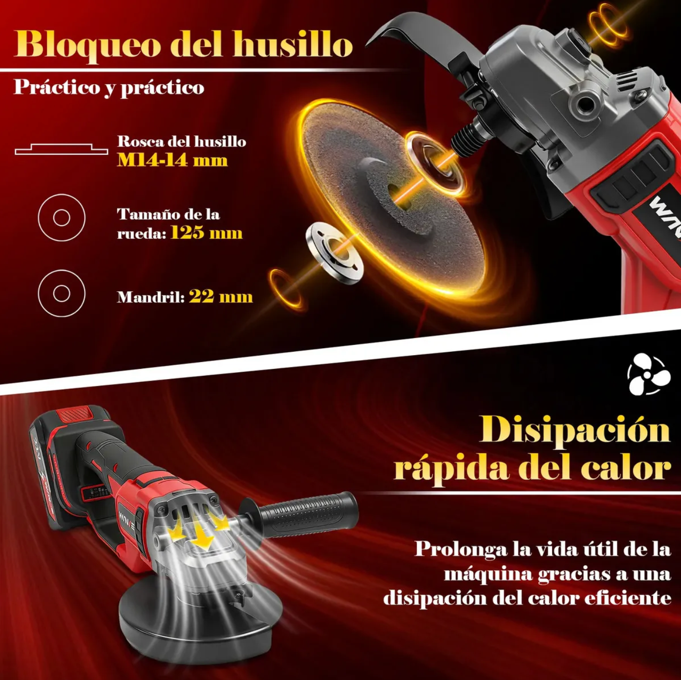 ESMERILADORA INALÁMBRICA WANSE