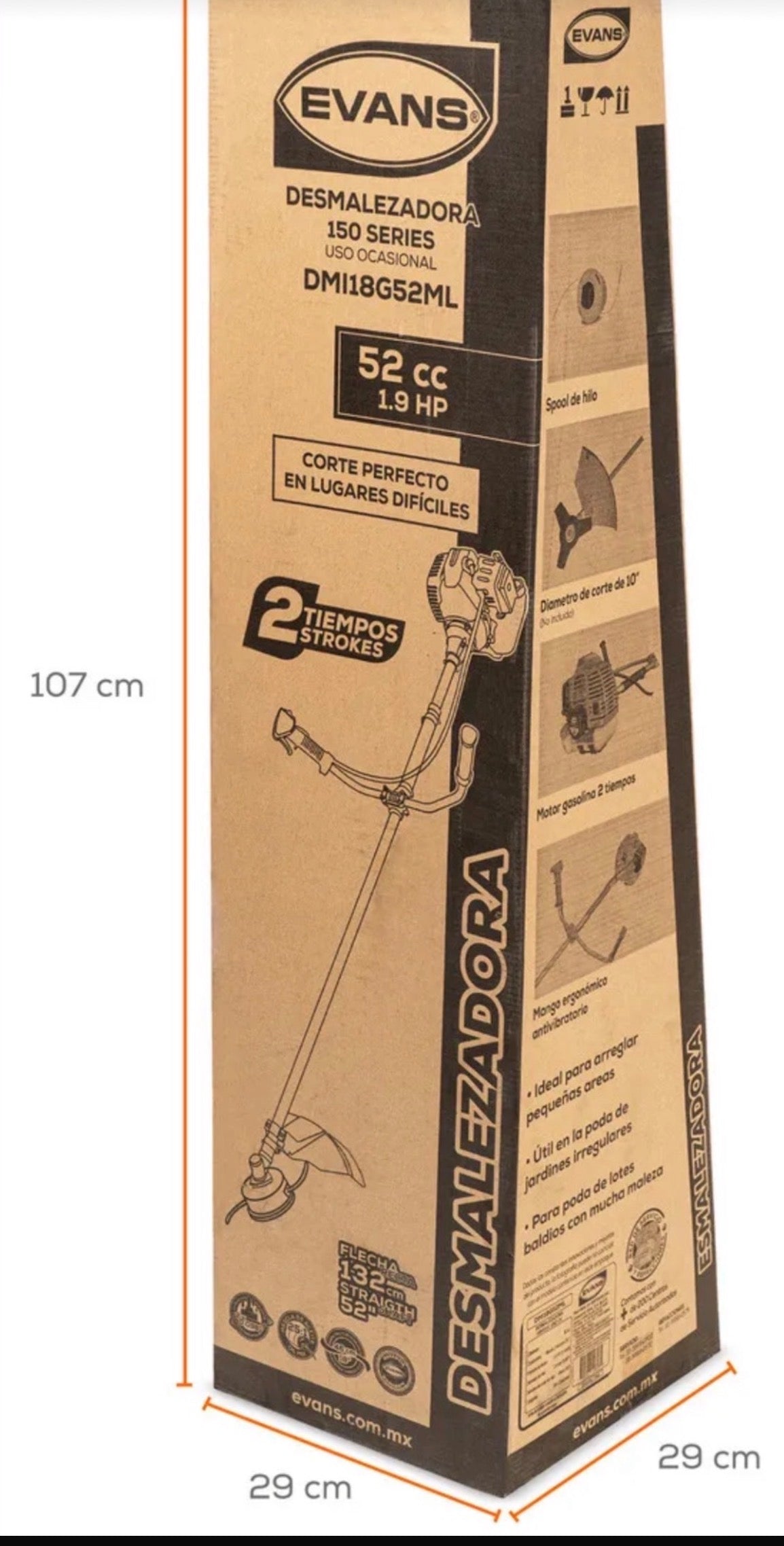 Desbrozadora a gasolina EVANS